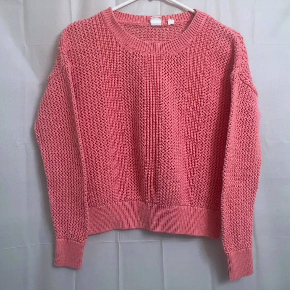 GAP Crop Knit Sweater Women's Extra Small XS Pink